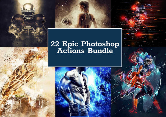 22-In-1 Epic Photoshop Actions Bundle - Photoboto