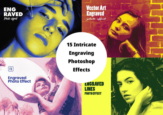 15 Intricate Engraving Photoshop Effects - Photoboto