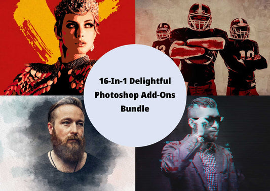 16-In-1 Delightful Photoshop Add-Ons Bundle - Photoboto