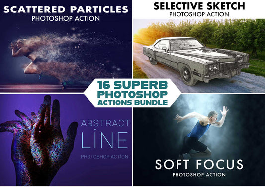 16 Superb Photoshop Actions Bundle - Photoboto