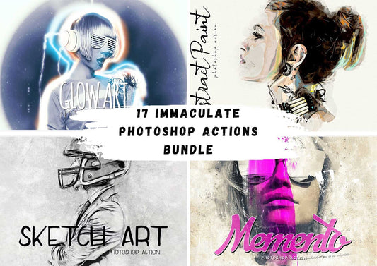 17 Immaculate Photoshop Actions Bundle - Photoboto