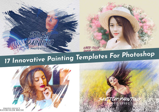 17 Innovative Painting Templates For Photoshop - Photoboto