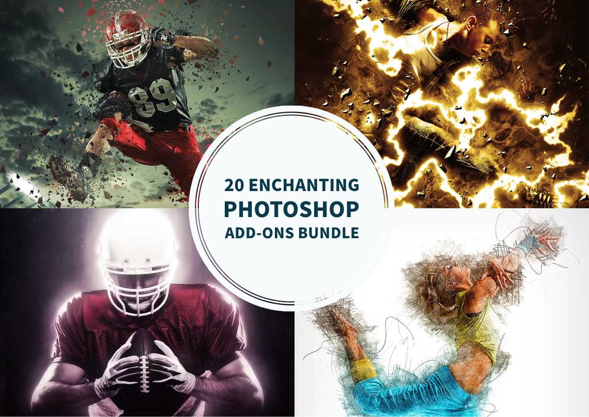 20 Enchanting Photoshop Add-Ons Bundle - Photoboto