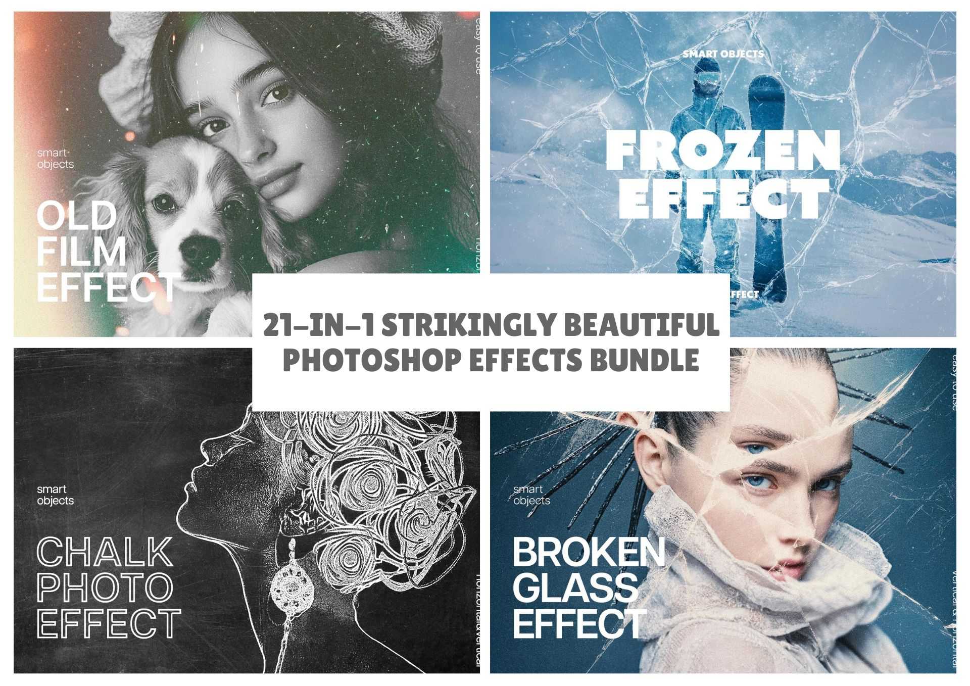 21-In-1 Strikingly Beautiful Photoshop Effects Bundle - Photoboto