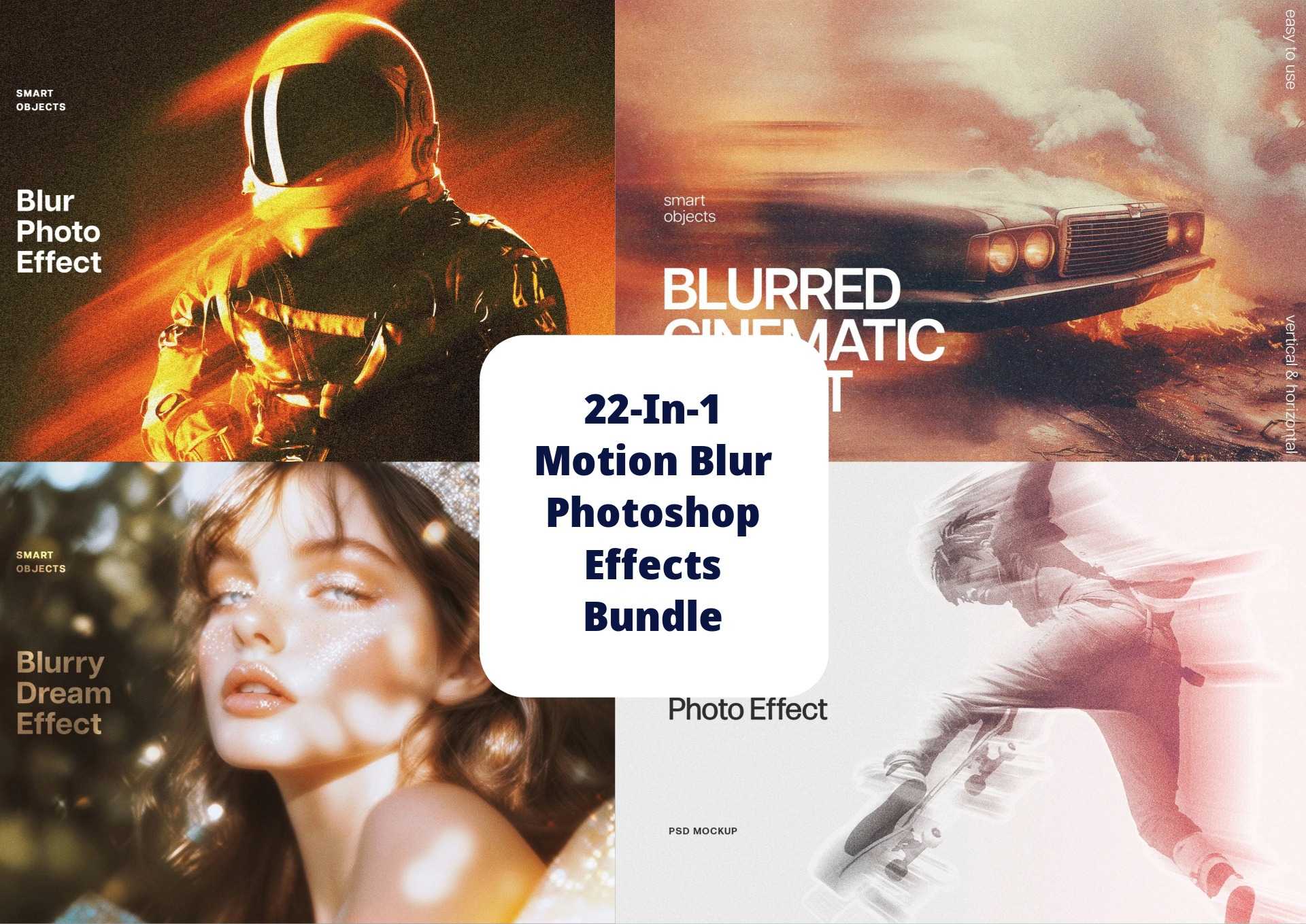 22-In-1 Motion Blur Photoshop Effects Bundle - Photoboto