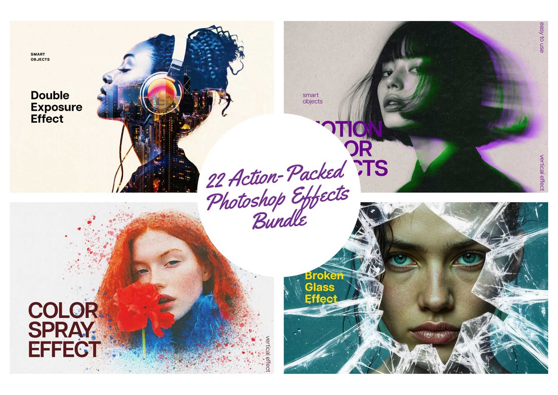 22 Action-Packed Photoshop Effects Bundle - Photoboto
