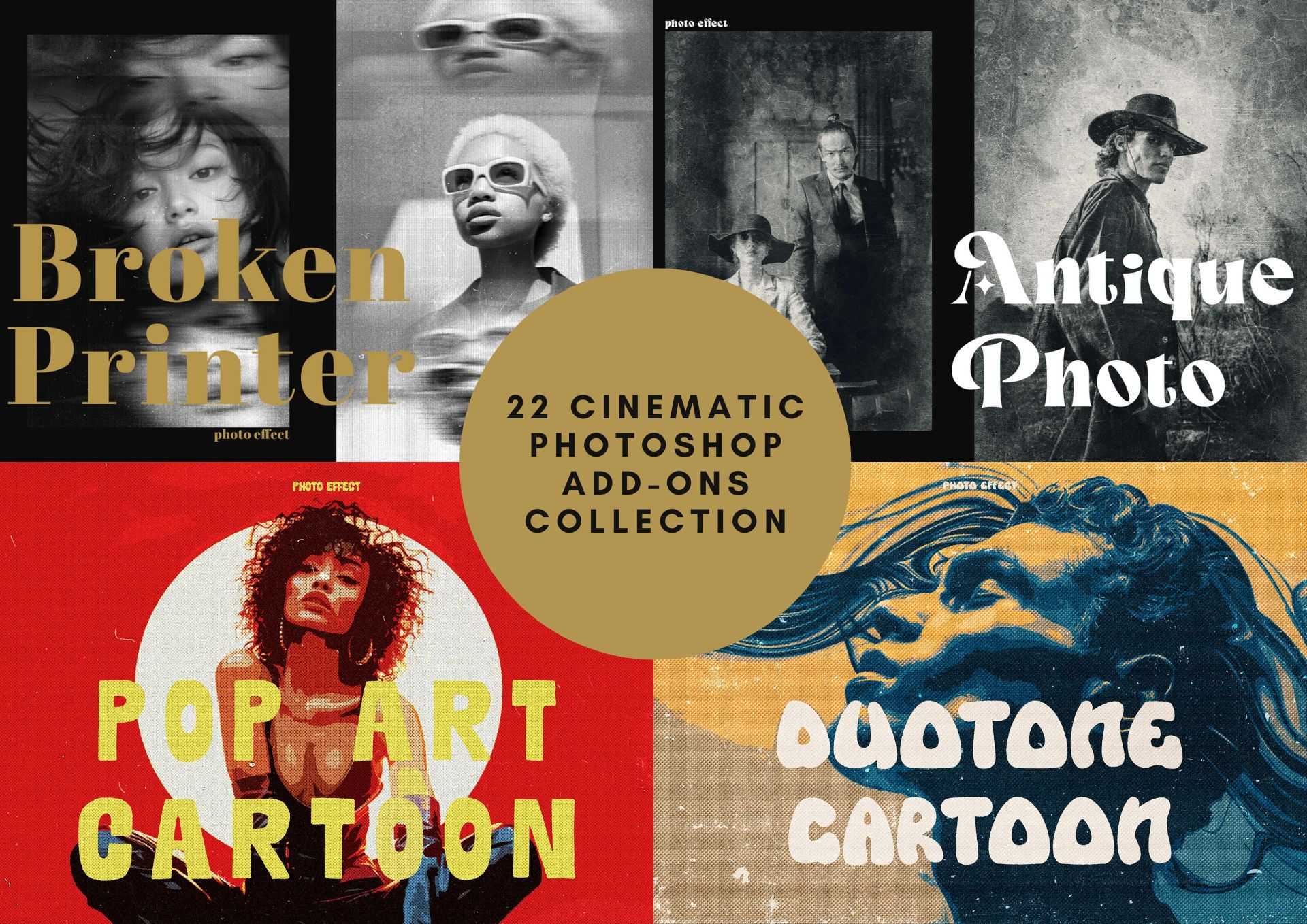 22 Cinematic Photoshop Add-Ons Collection - Photoboto
