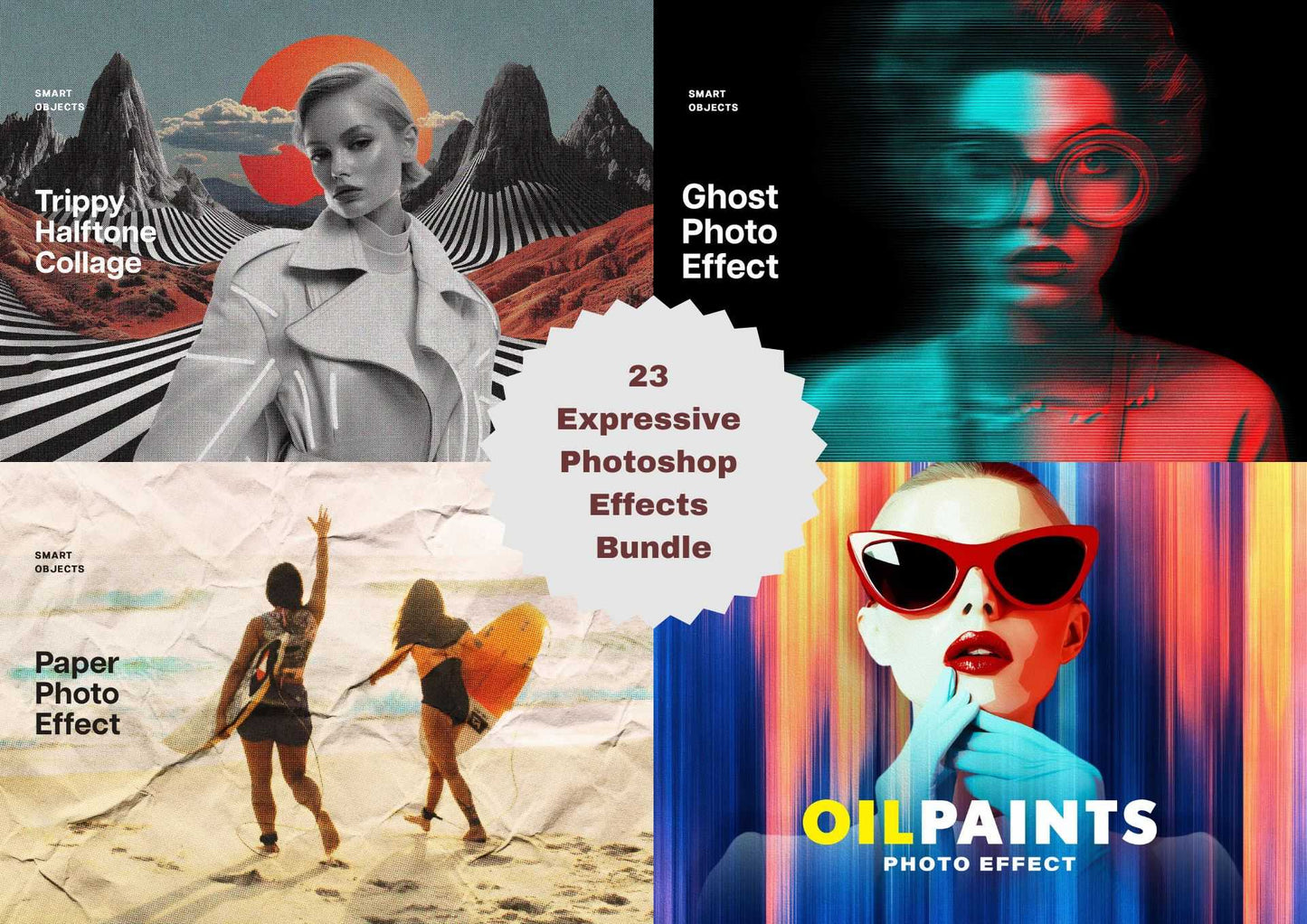 23 Expressive Photoshop Effects Bundle - Photoboto