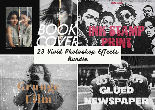 23 Vivid Photoshop Effects Bundle - Photoboto
