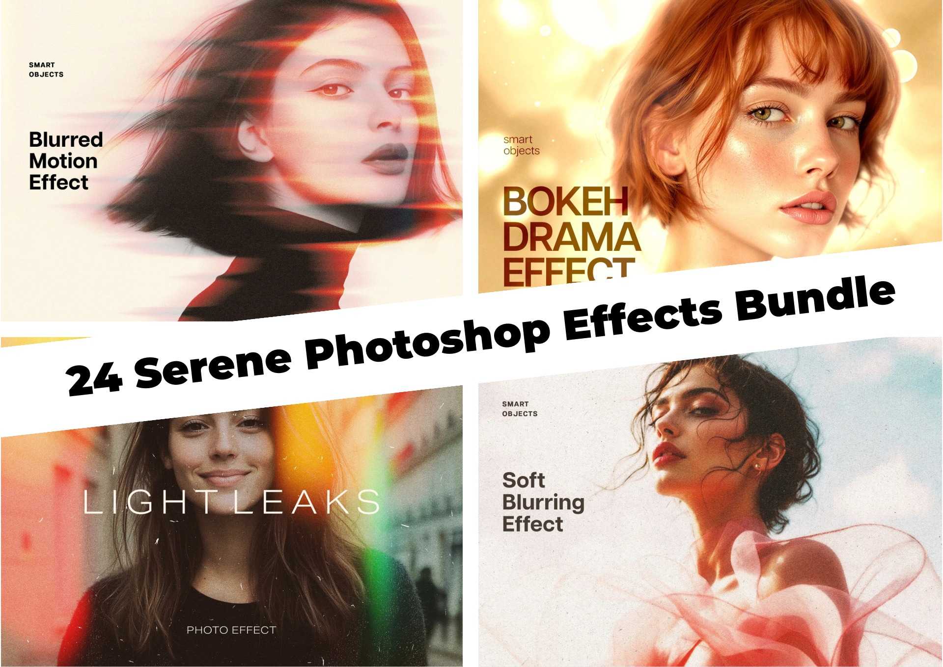 24 Serene Photoshop Effects Bundle - Photoboto