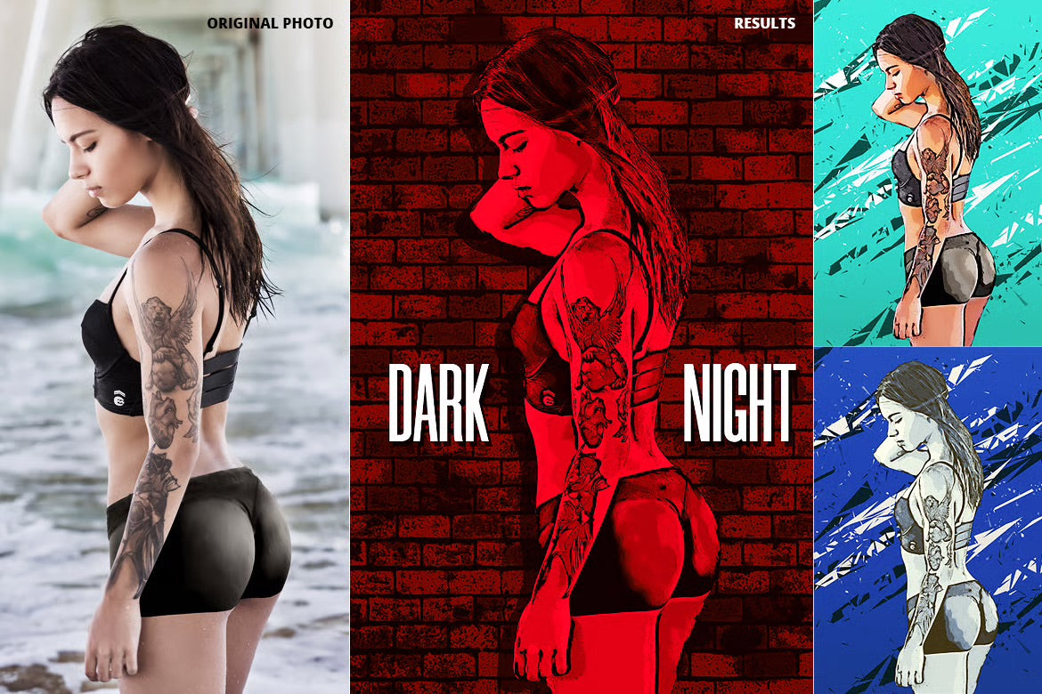 21-In-1 Exotic Photoshop Actions Bundle - Photoboto