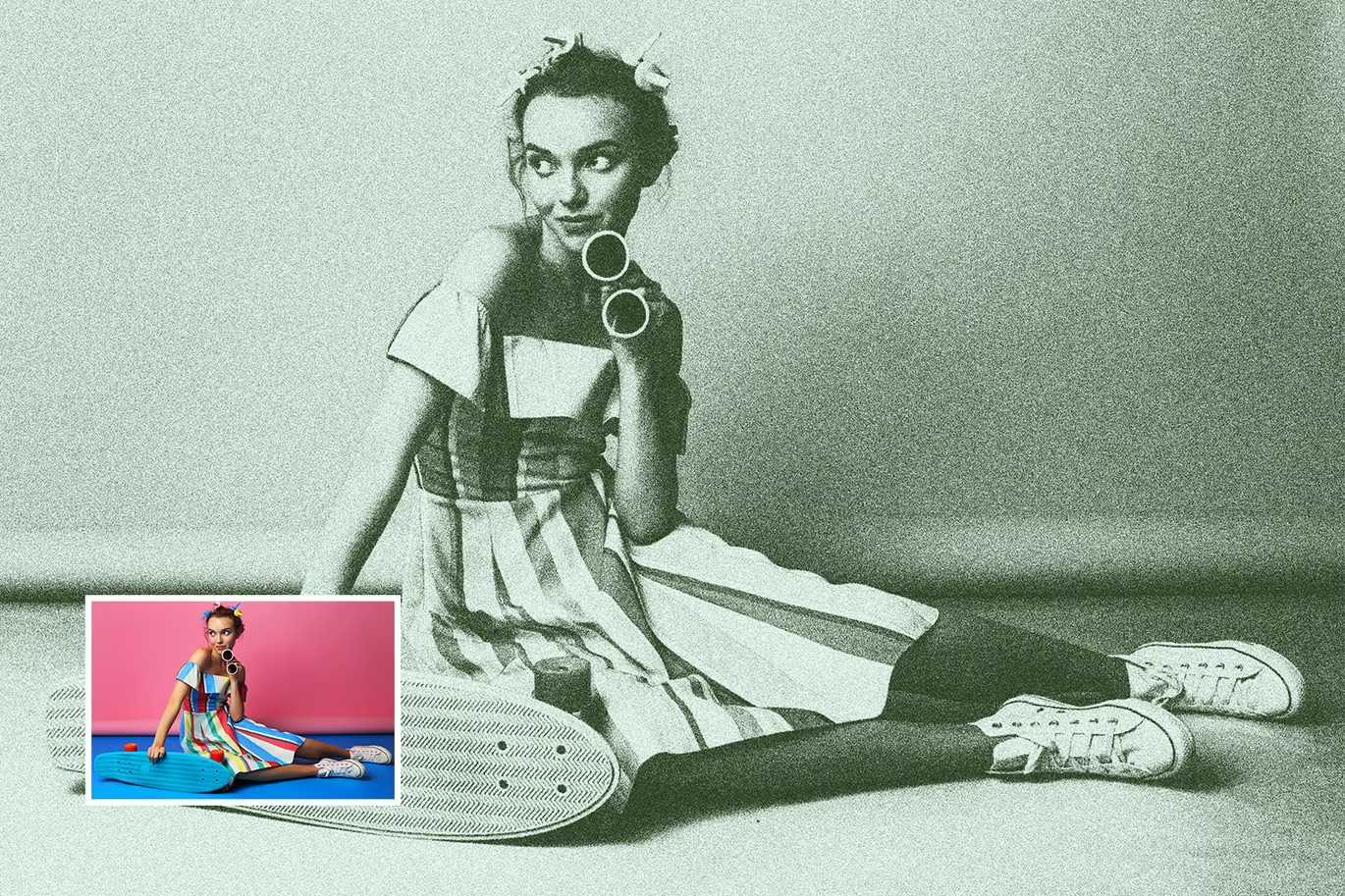 18 Charming Retro Photoshop Templates Bundle - Photoboto