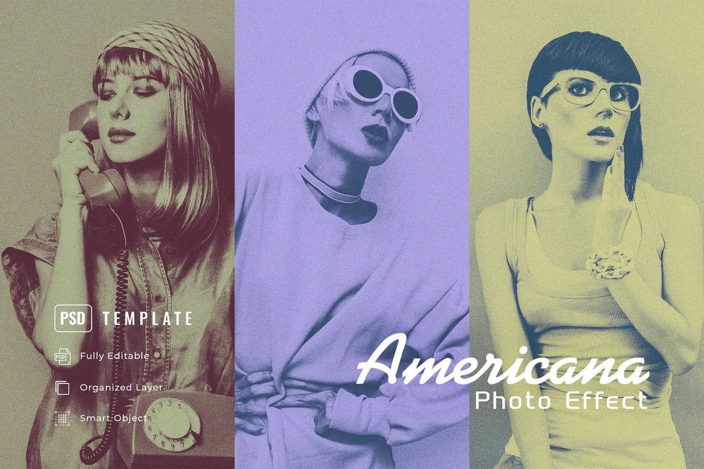 18 Charming Retro Photoshop Templates Bundle - Photoboto