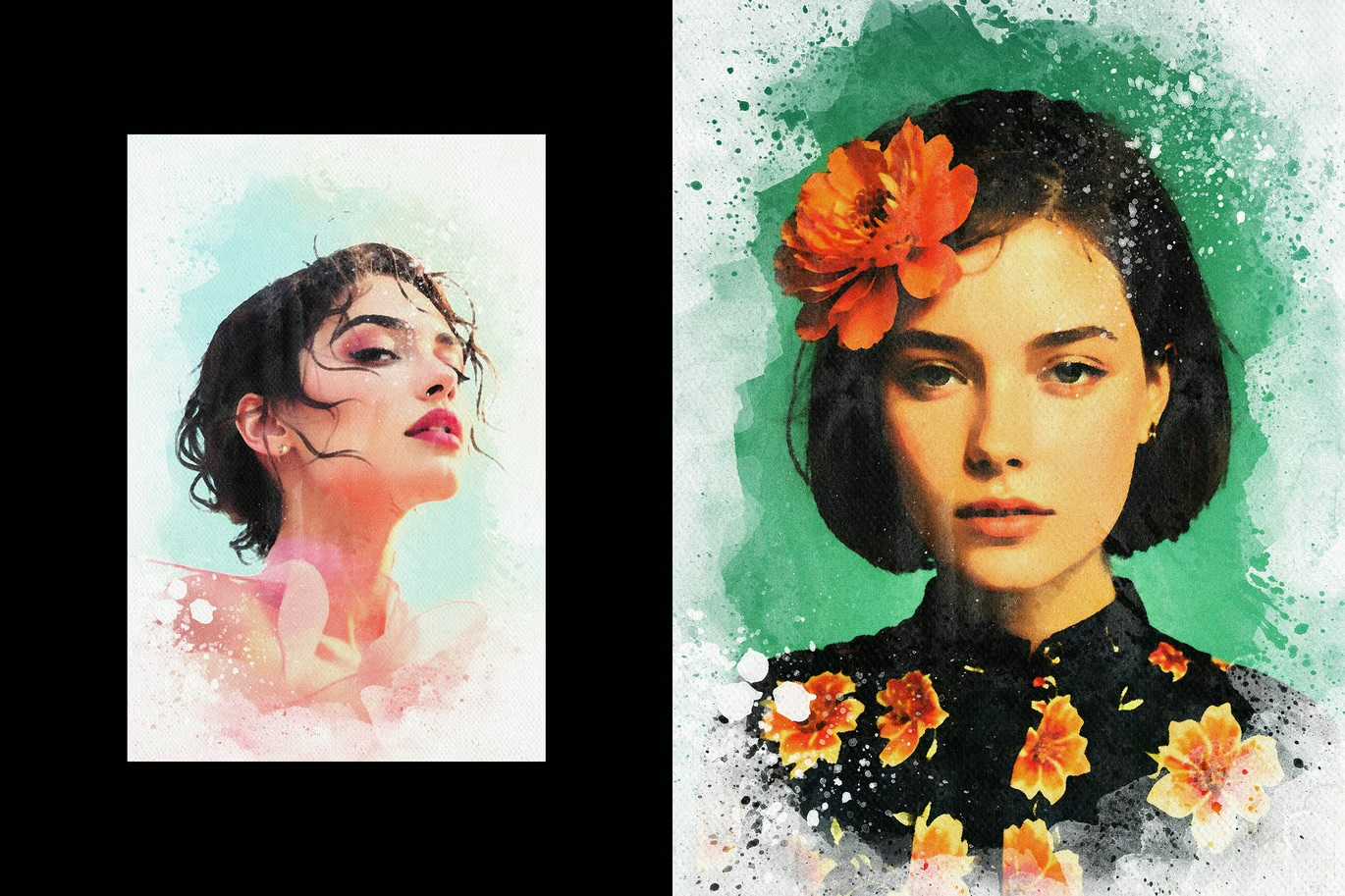 22 Sketch & Paint Photoshop Effects Bundle - Photoboto