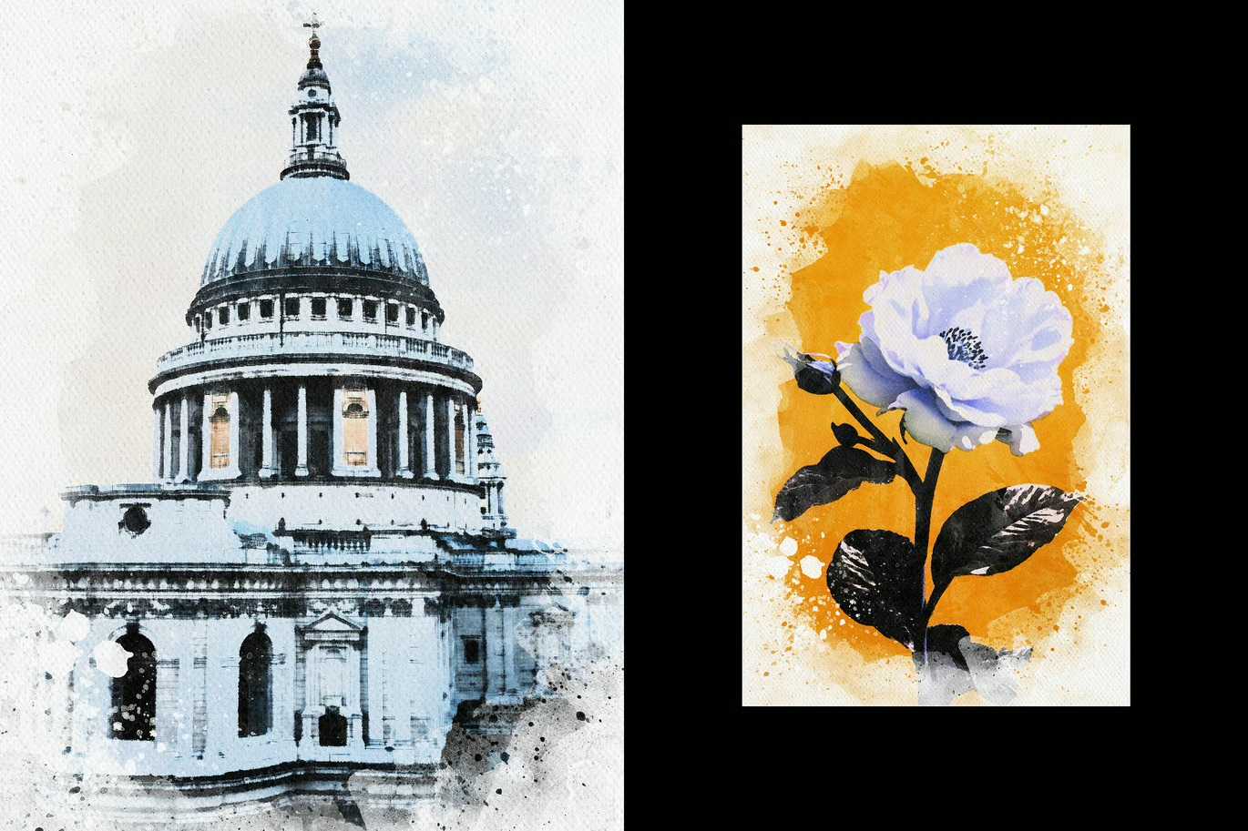 22 Sketch & Paint Photoshop Effects Bundle - Photoboto