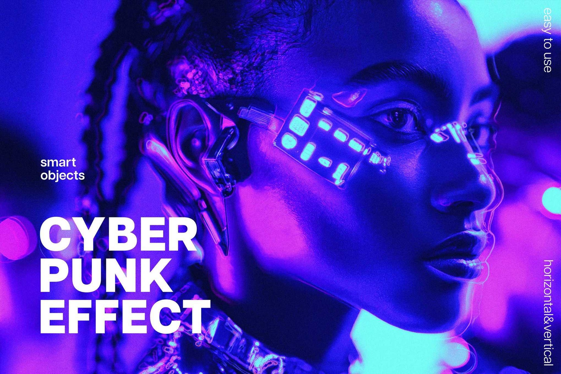 23-In-1 Cyber Tech Photoshop Effects Bundle - Photoboto