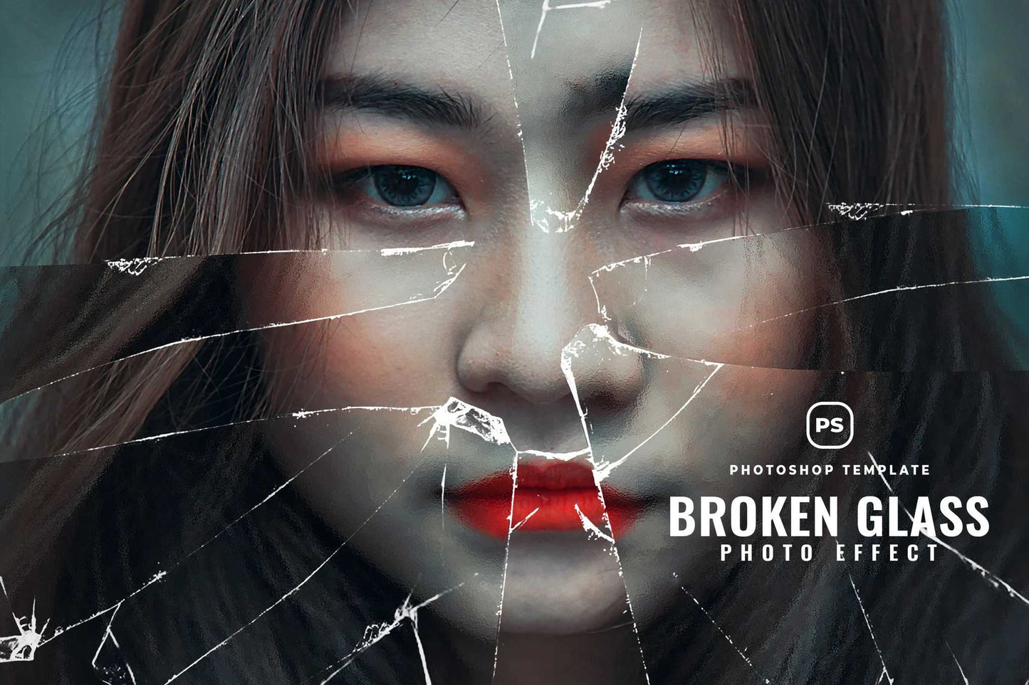 21-In-1 Broken Glass Photoshop Templates Bundle - Photoboto