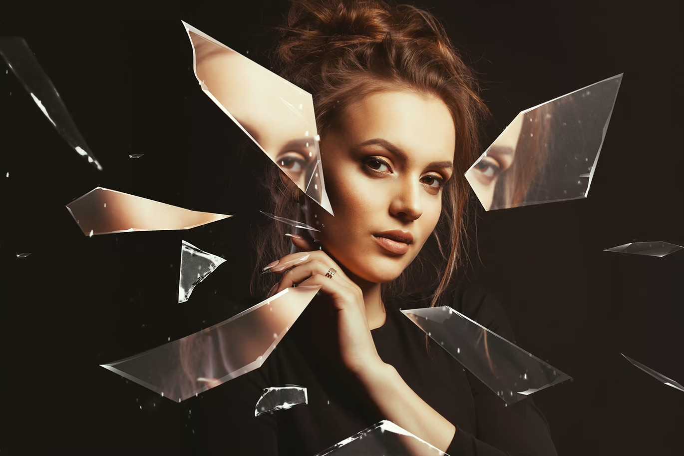 21-In-1 Broken Glass Photoshop Templates Bundle - Photoboto