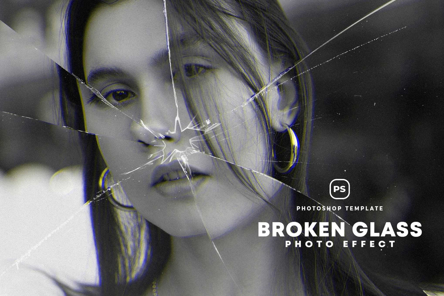 21-In-1 Broken Glass Photoshop Templates Bundle - Photoboto