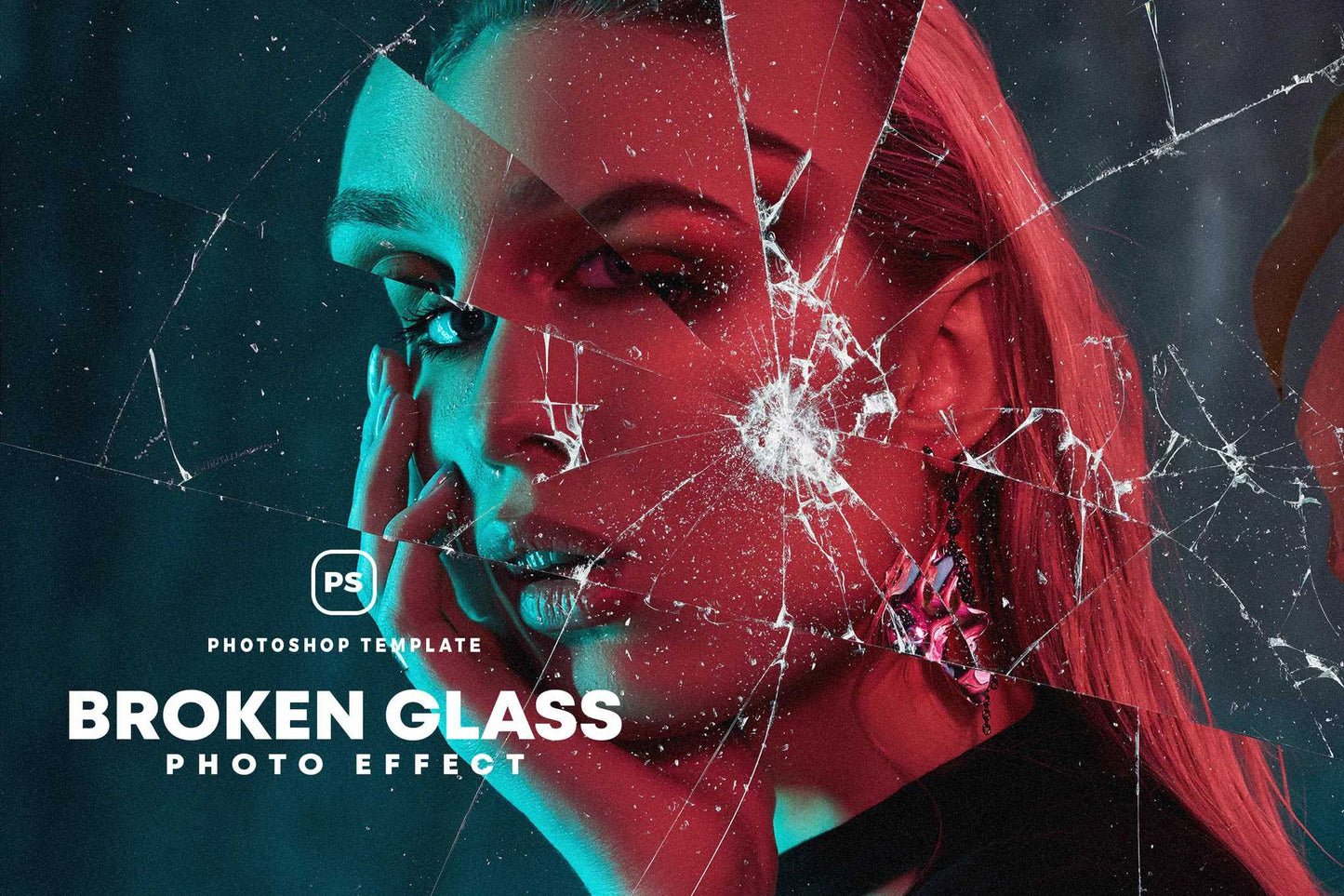 21-In-1 Broken Glass Photoshop Templates Bundle - Photoboto