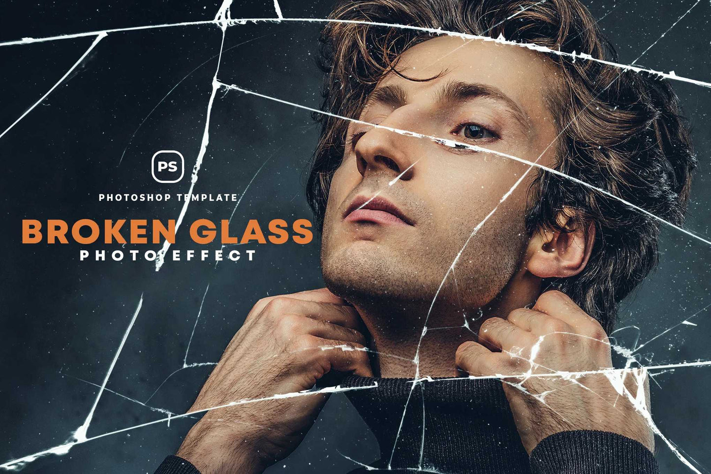 21-In-1 Broken Glass Photoshop Templates Bundle - Photoboto