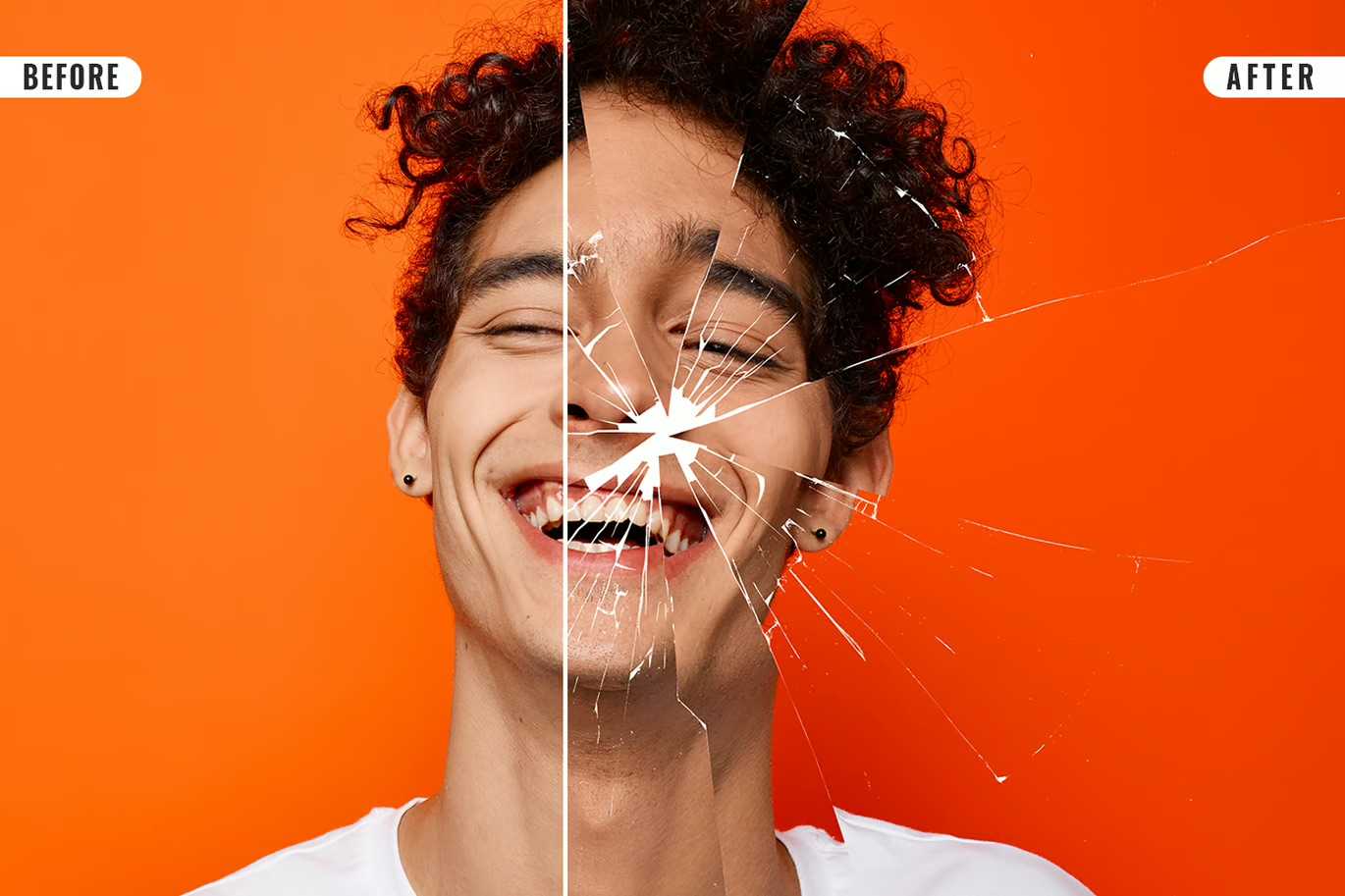 21-In-1 Broken Glass Photoshop Templates Bundle - Photoboto