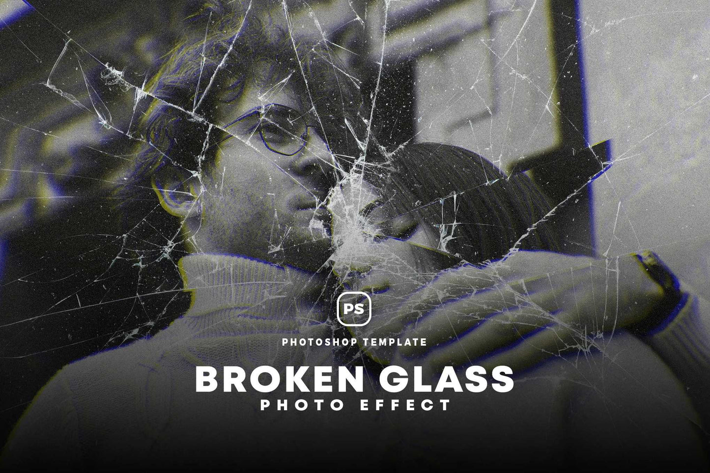 21-In-1 Broken Glass Photoshop Templates Bundle - Photoboto