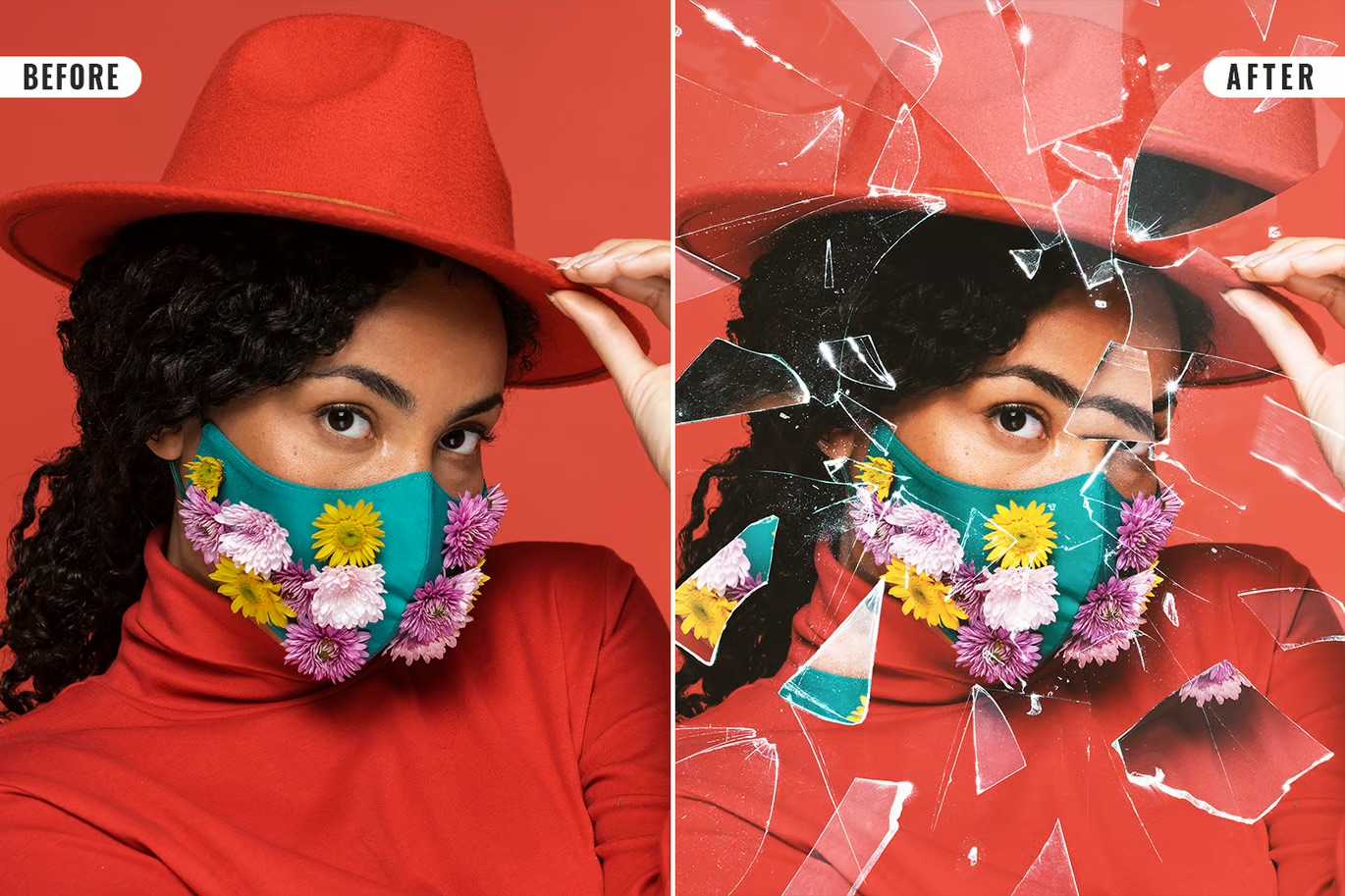 21-In-1 Broken Glass Photoshop Templates Bundle - Photoboto