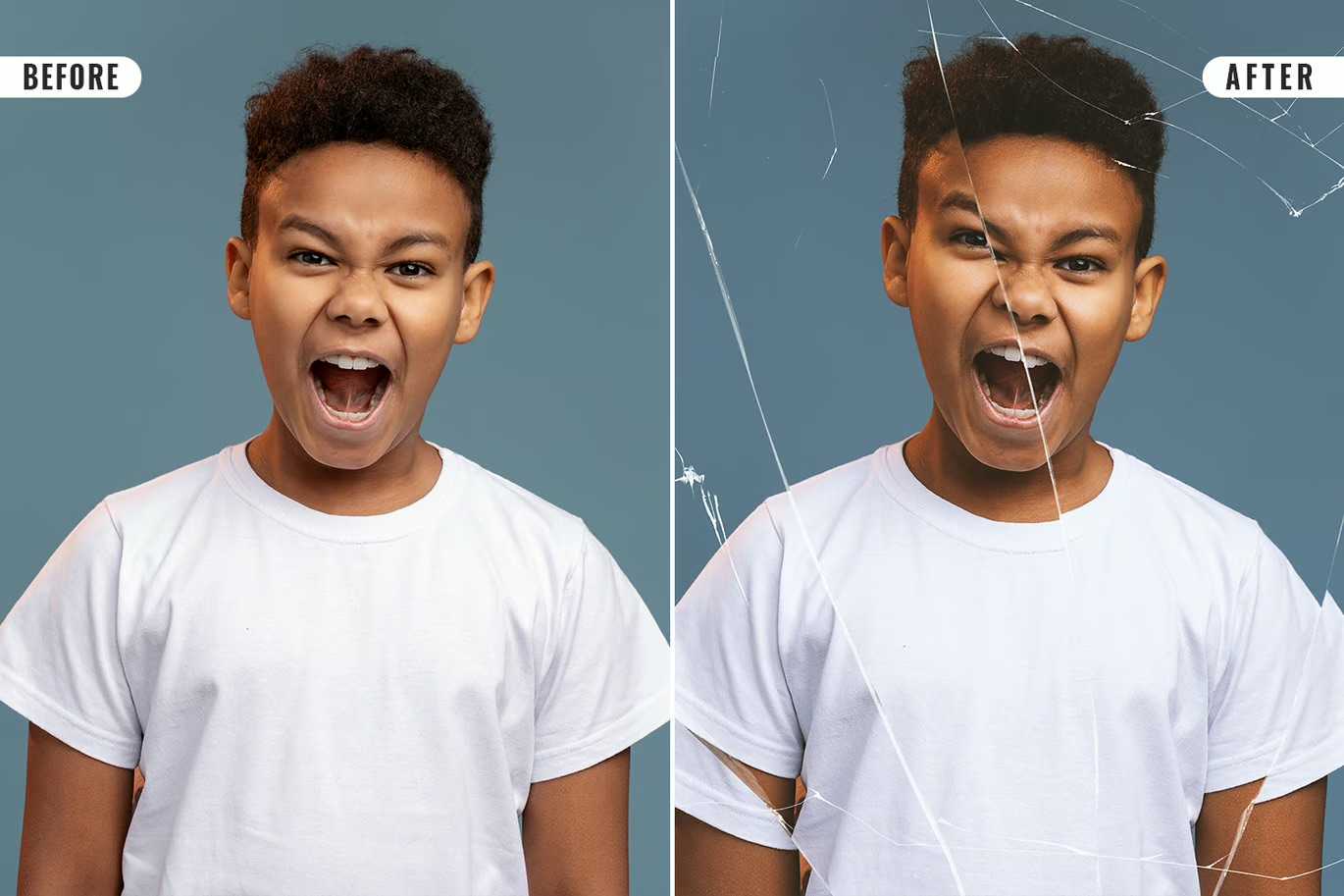 21-In-1 Broken Glass Photoshop Templates Bundle - Photoboto