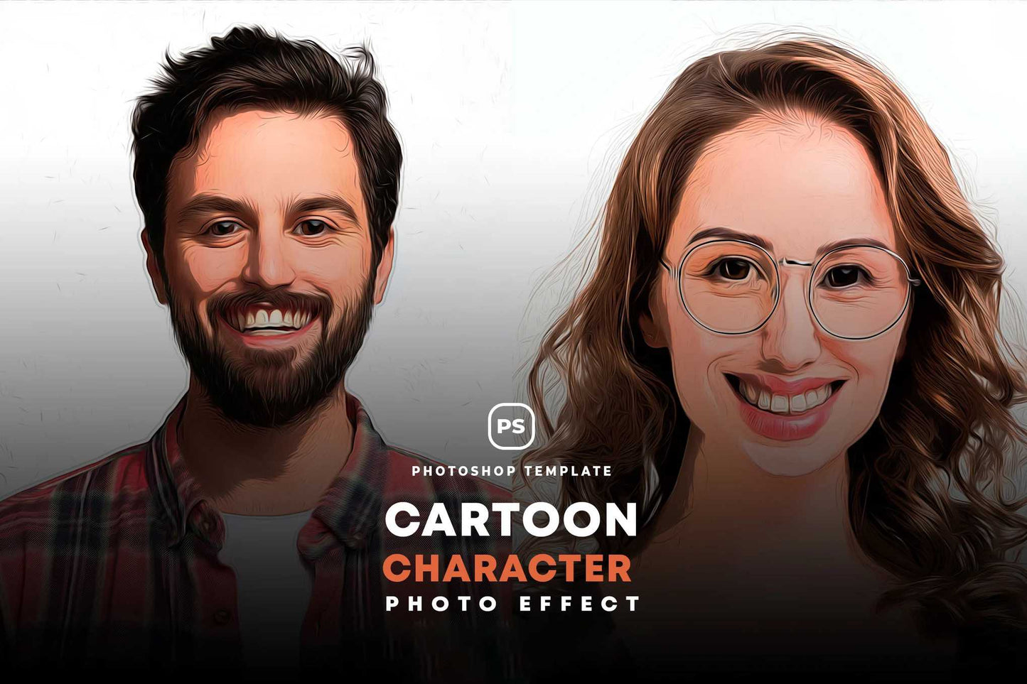 18 Cartoon Photoshop Templates Collection - Photoboto