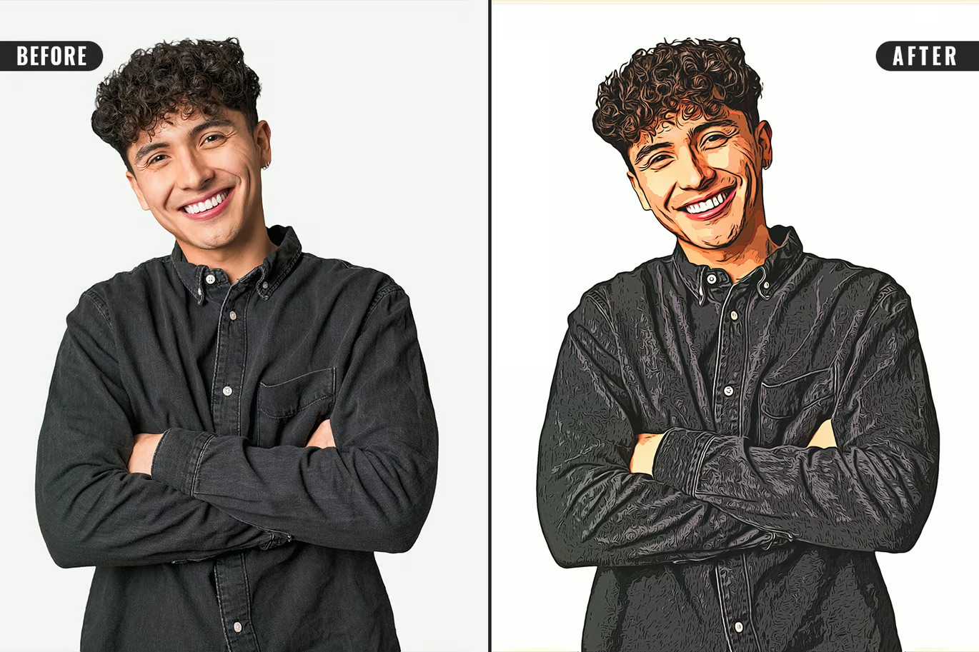 18 Cartoon Photoshop Templates Collection - Photoboto