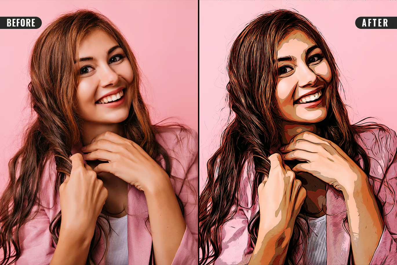 18 Cartoon Photoshop Templates Collection - Photoboto