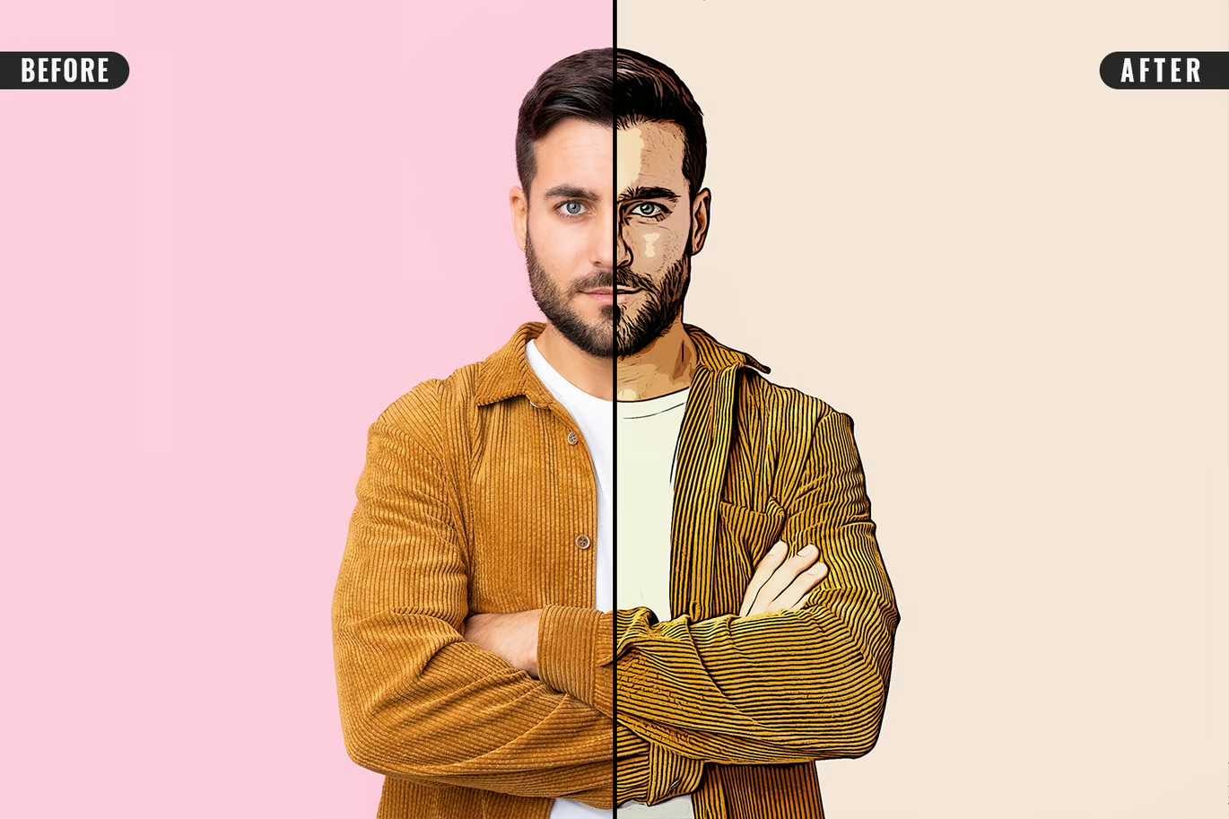 18 Cartoon Photoshop Templates Collection - Photoboto