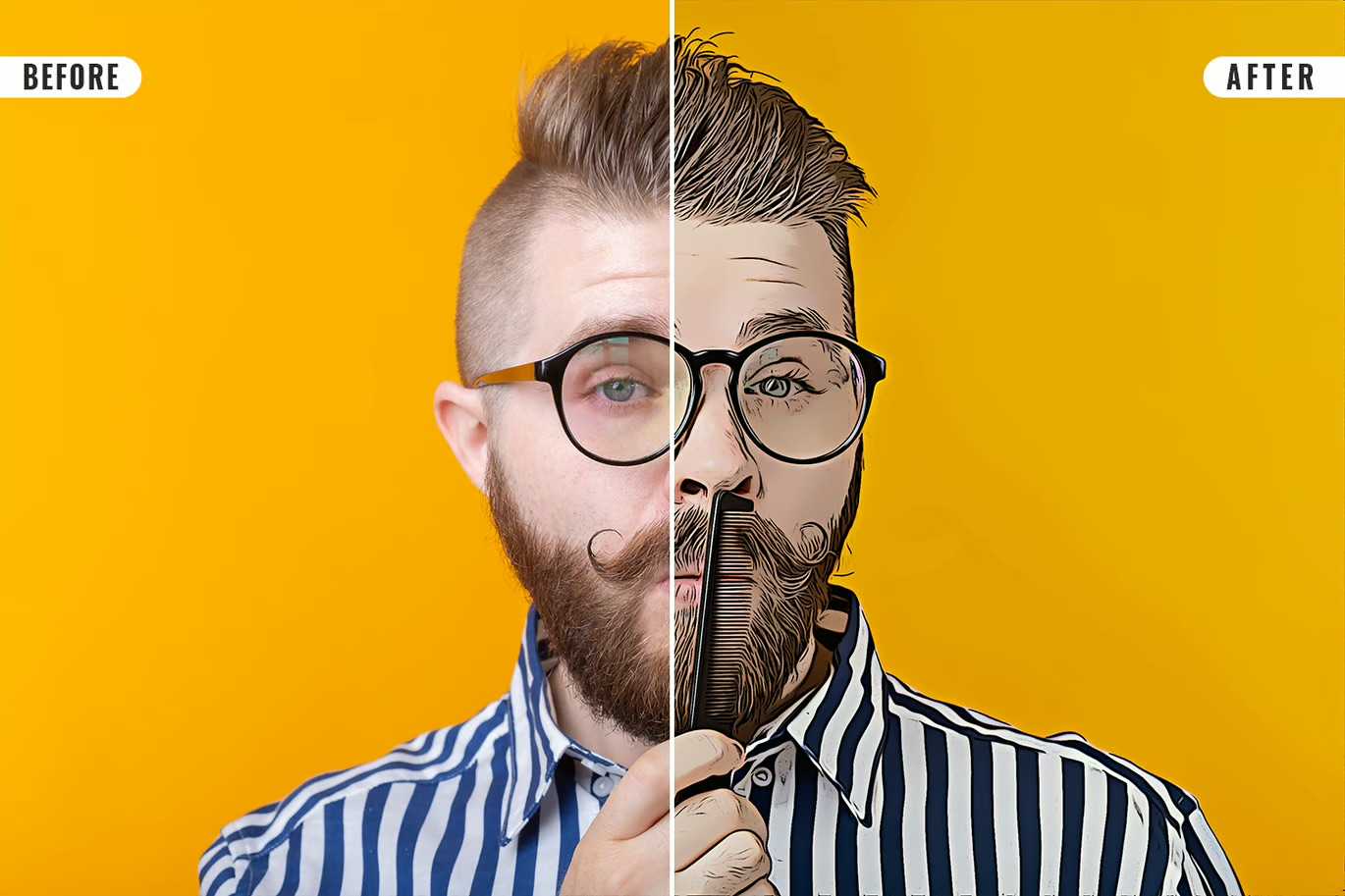 18 Cartoon Photoshop Templates Collection - Photoboto