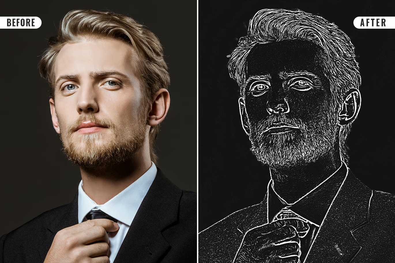 14-In-1 Sensational Chalk Photoshop Effects Bundle - Photoboto