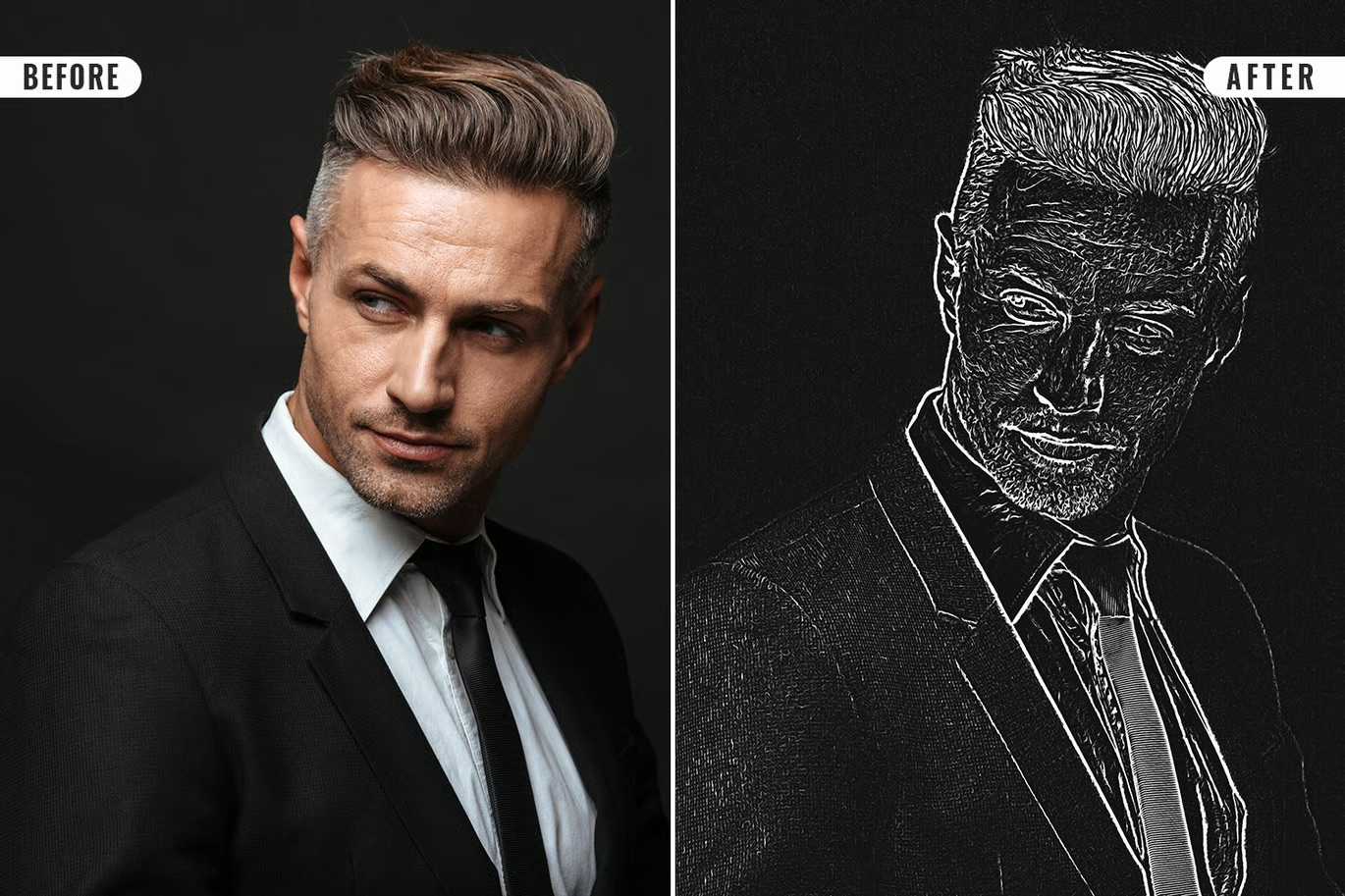 14-In-1 Sensational Chalk Photoshop Effects Bundle - Photoboto