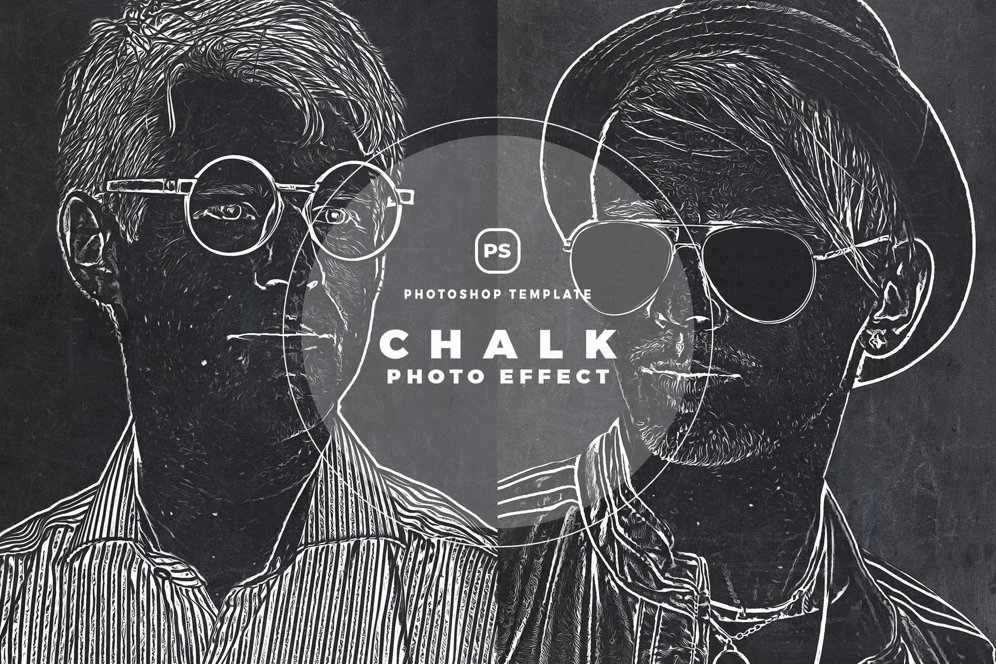 14-In-1 Sensational Chalk Photoshop Effects Bundle - Photoboto