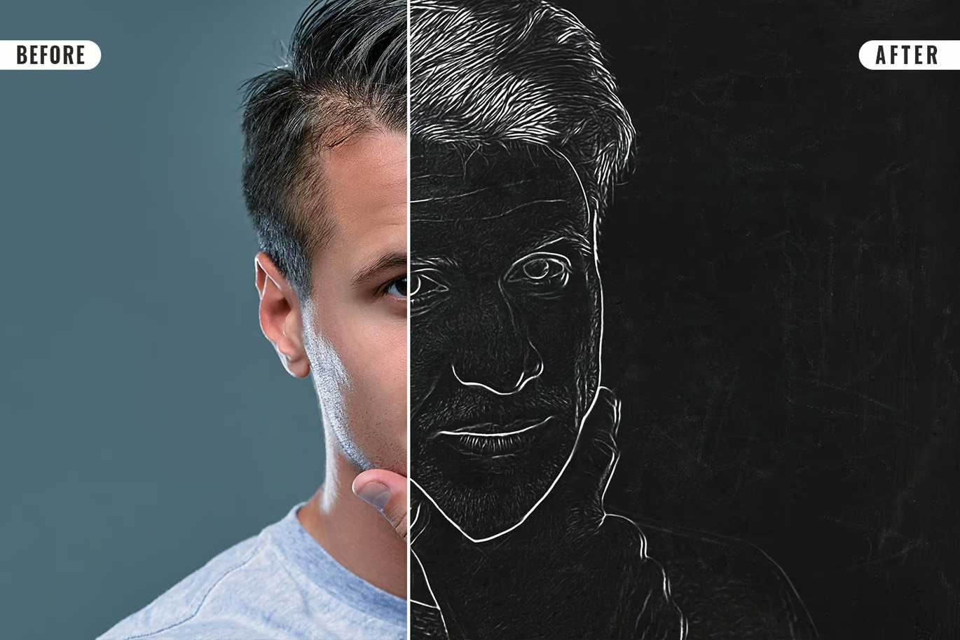 14-In-1 Sensational Chalk Photoshop Effects Bundle - Photoboto