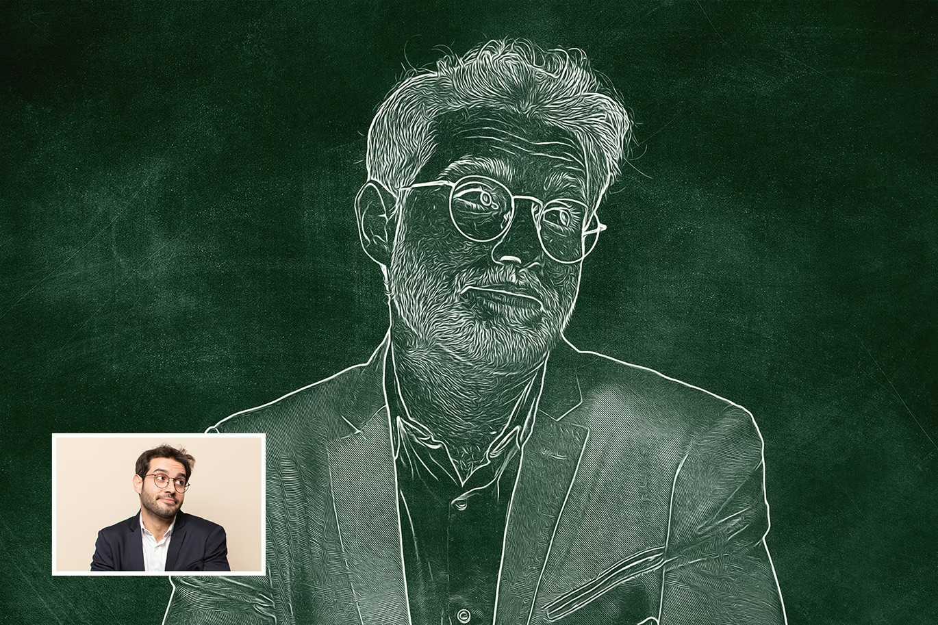 14-In-1 Sensational Chalk Photoshop Effects Bundle - Photoboto