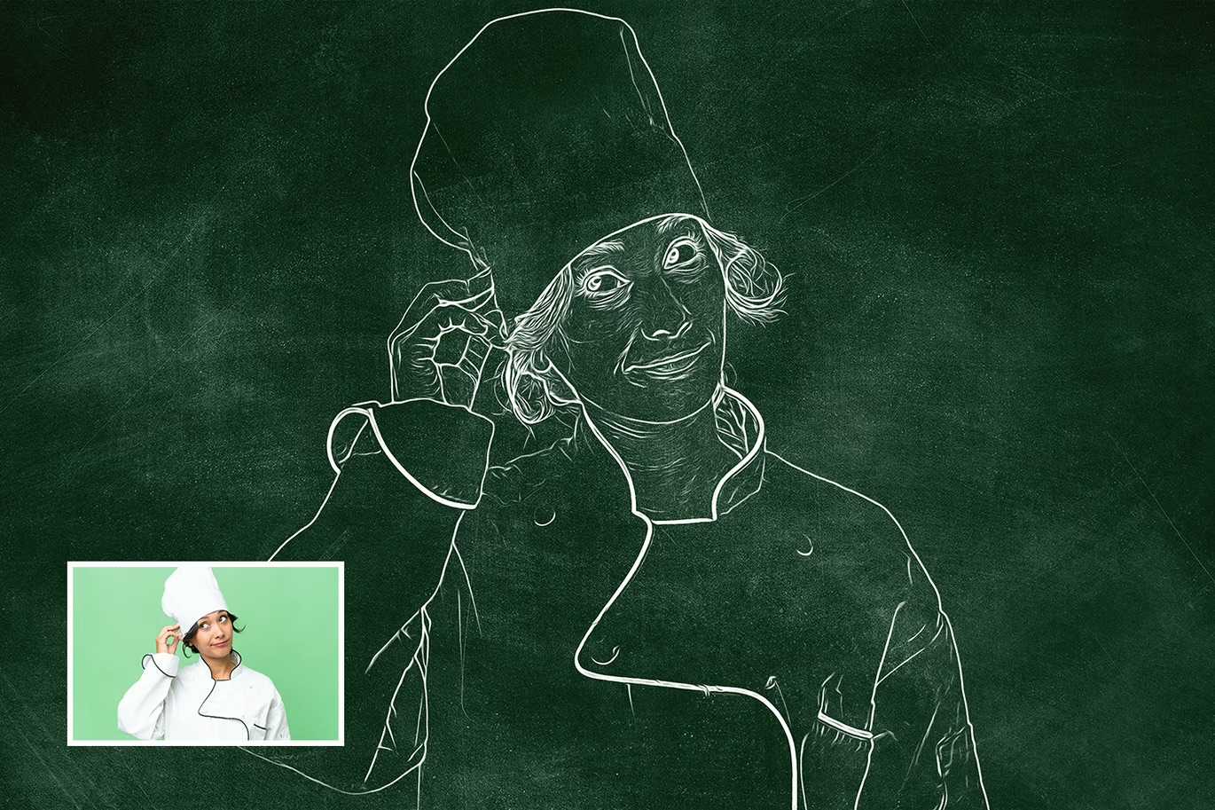 14-In-1 Sensational Chalk Photoshop Effects Bundle - Photoboto