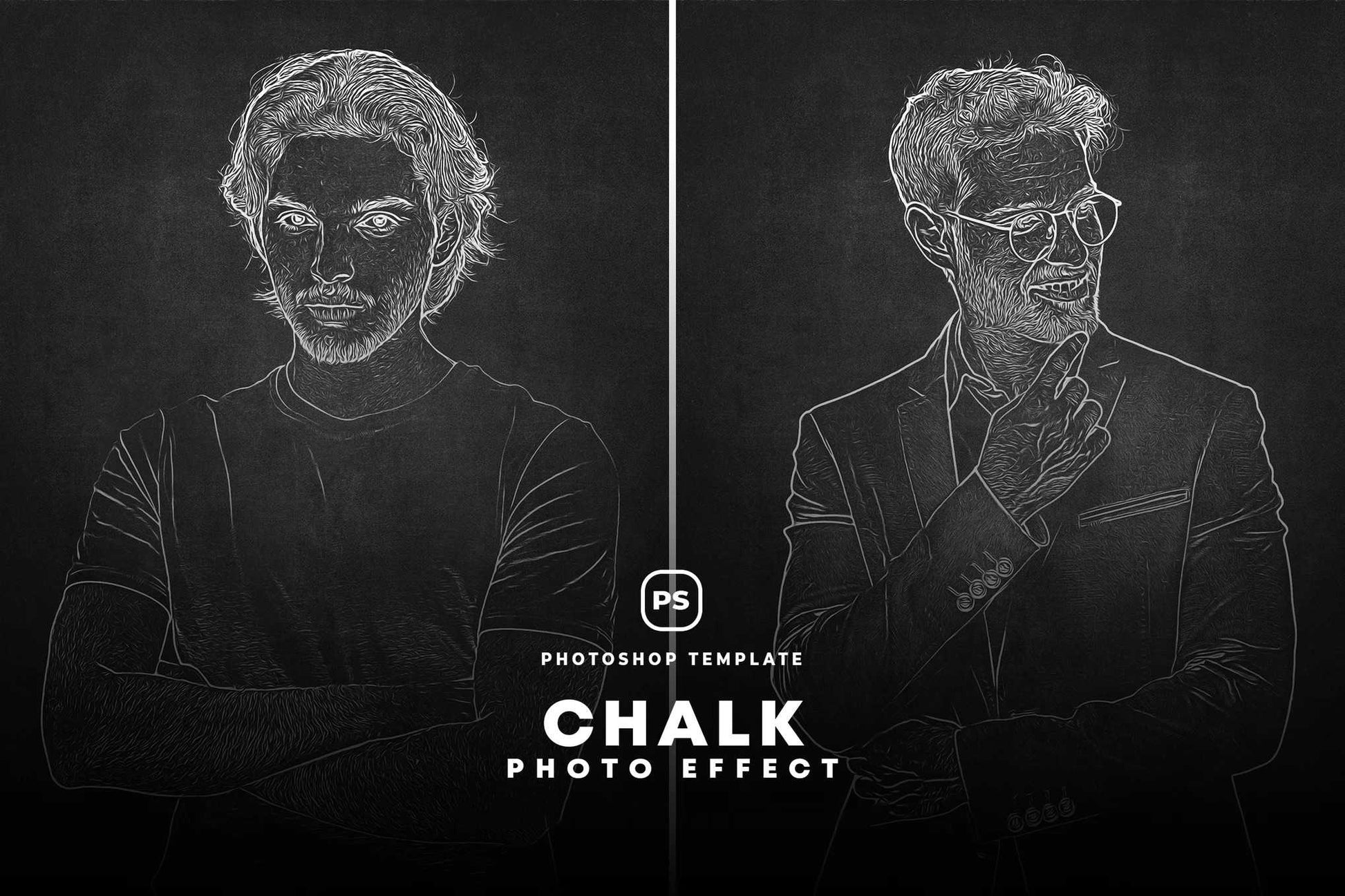 14-In-1 Sensational Chalk Photoshop Effects Bundle - Photoboto