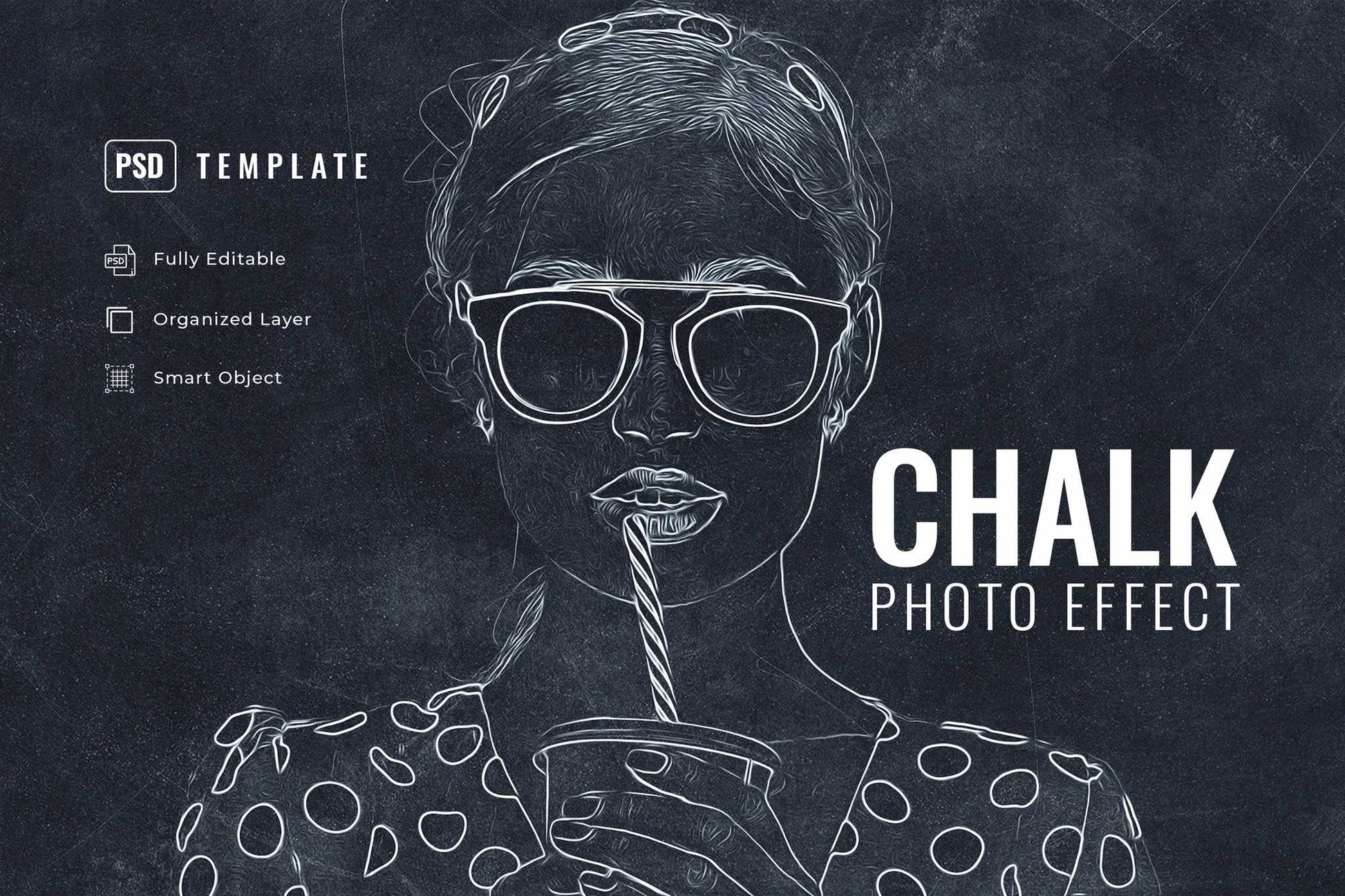 14-In-1 Sensational Chalk Photoshop Effects Bundle - Photoboto
