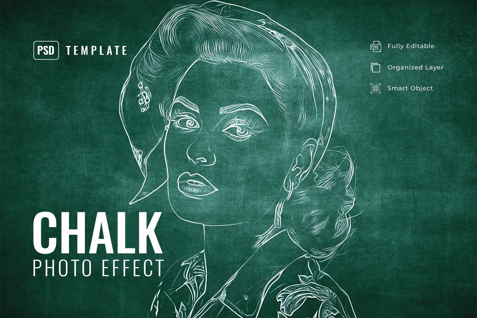 14-In-1 Sensational Chalk Photoshop Effects Bundle - Photoboto
