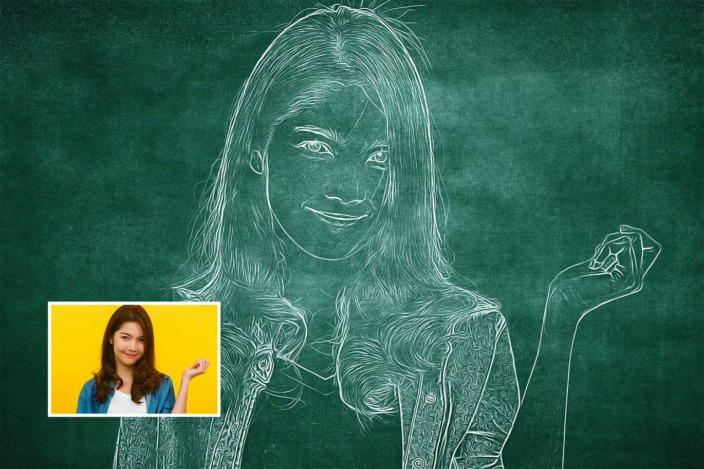 14-In-1 Sensational Chalk Photoshop Effects Bundle - Photoboto