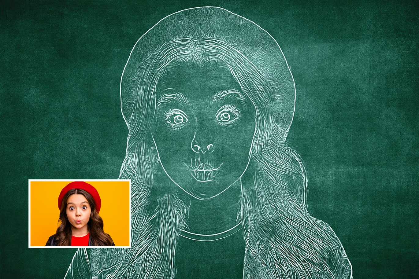 14-In-1 Sensational Chalk Photoshop Effects Bundle - Photoboto