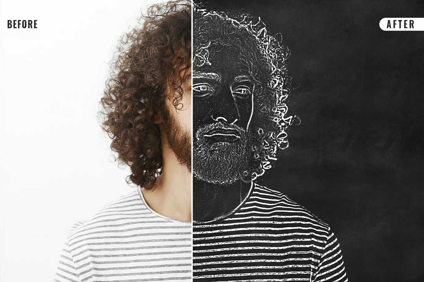 14-In-1 Sensational Chalk Photoshop Effects Bundle - Photoboto