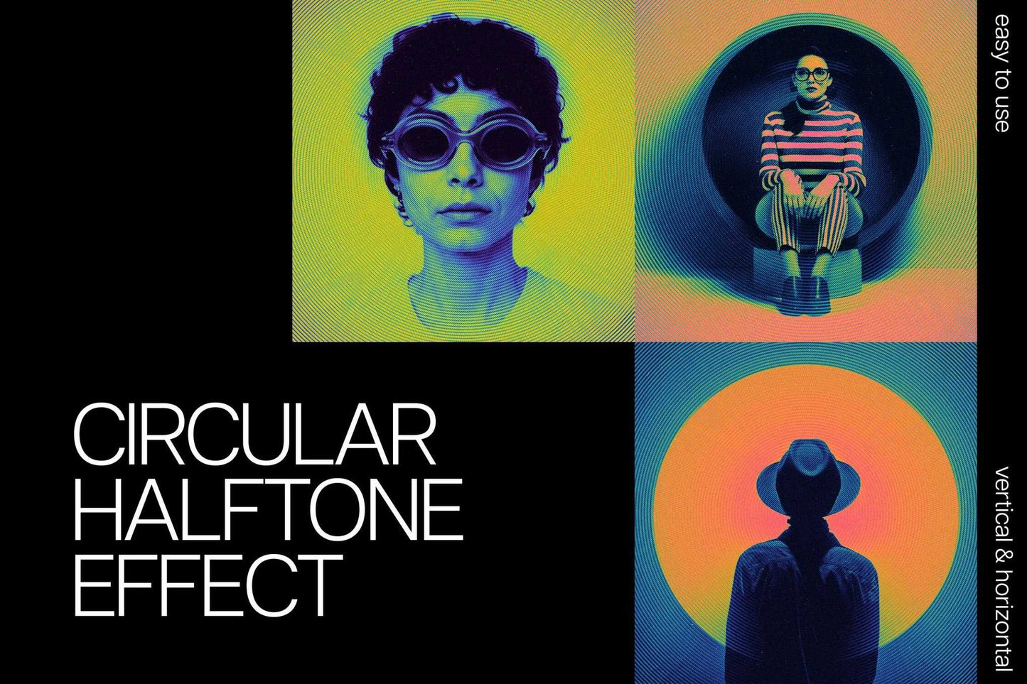 22 Classy Halftone Photoshop Effects Bundle