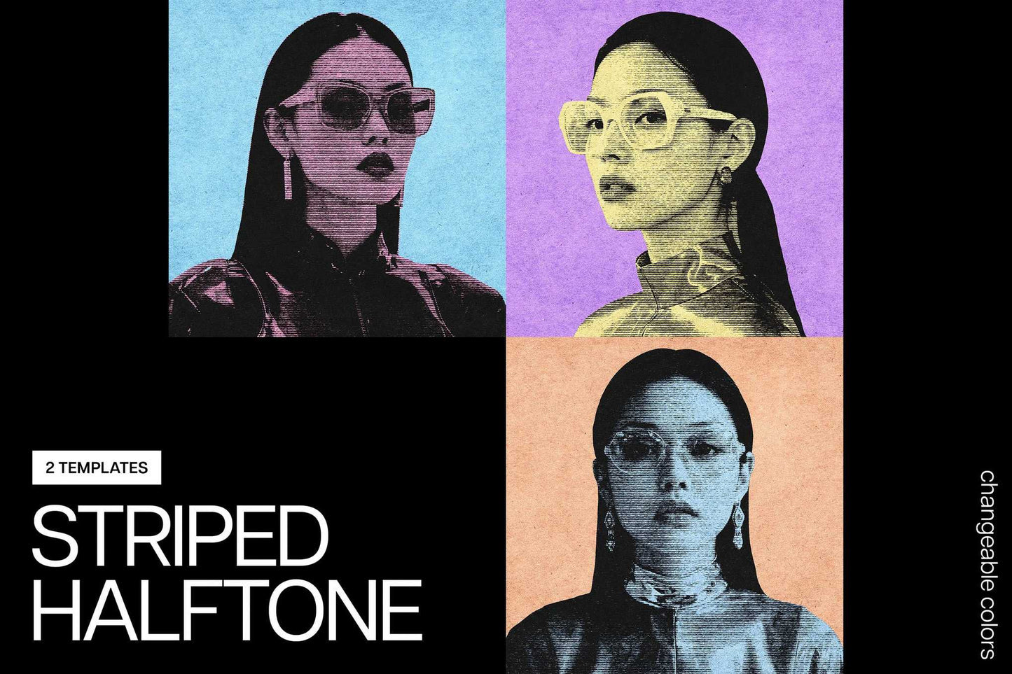 22 Classy Halftone Photoshop Effects Bundle