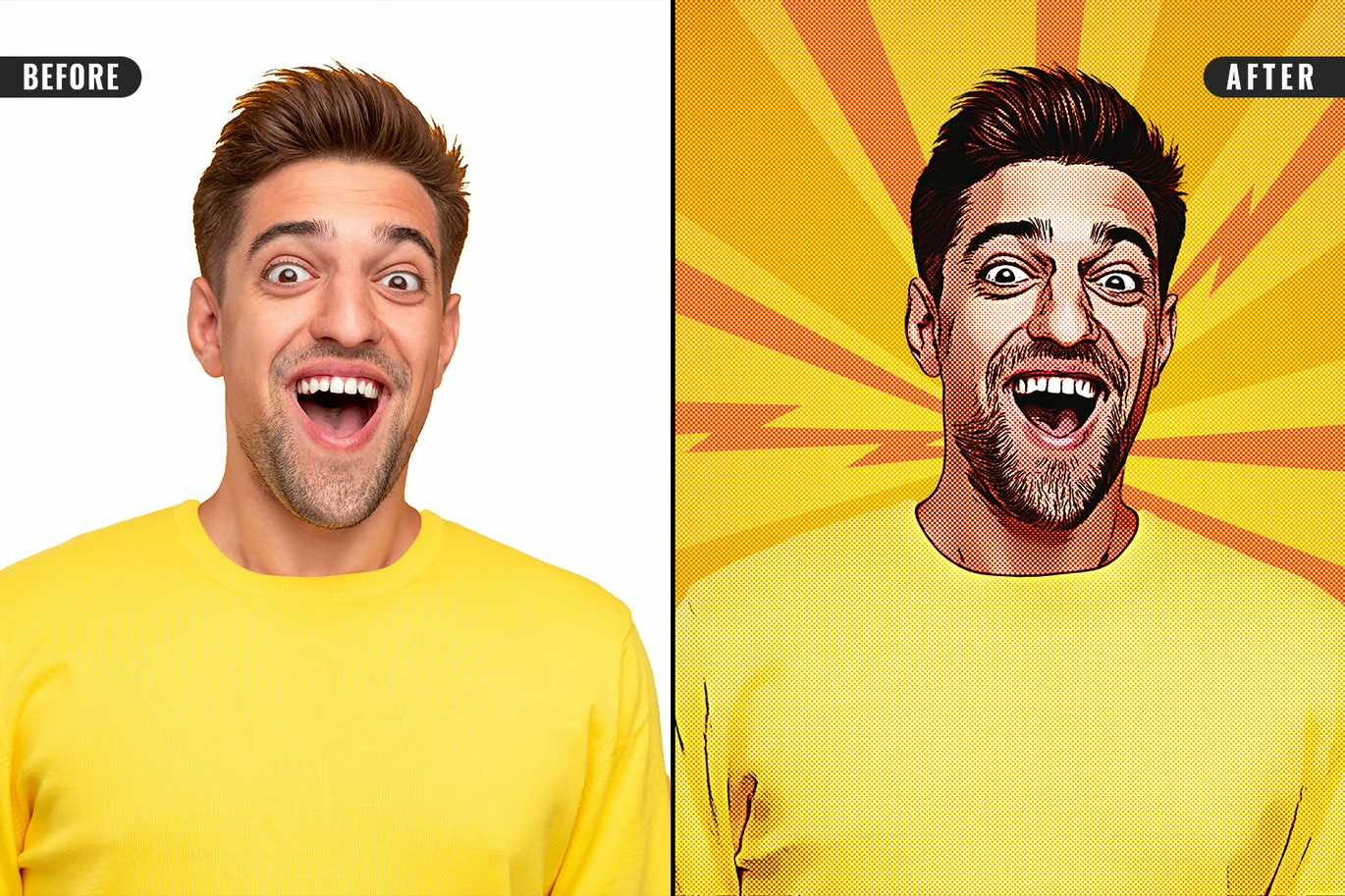 29 Comic Photoshop Templates Collection - Photoboto