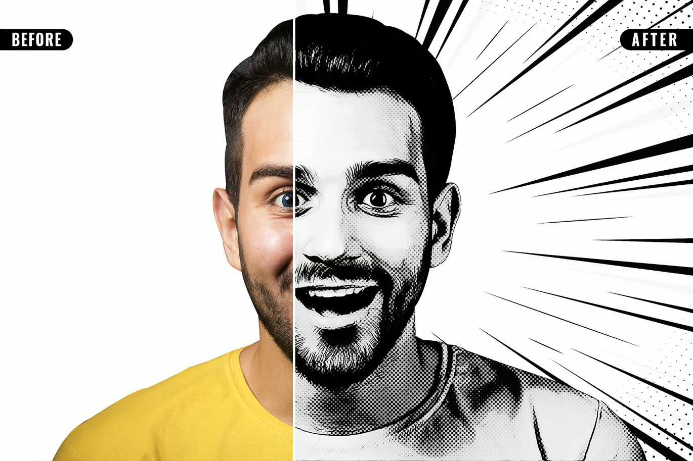 29 Comic Photoshop Templates Collection - Photoboto